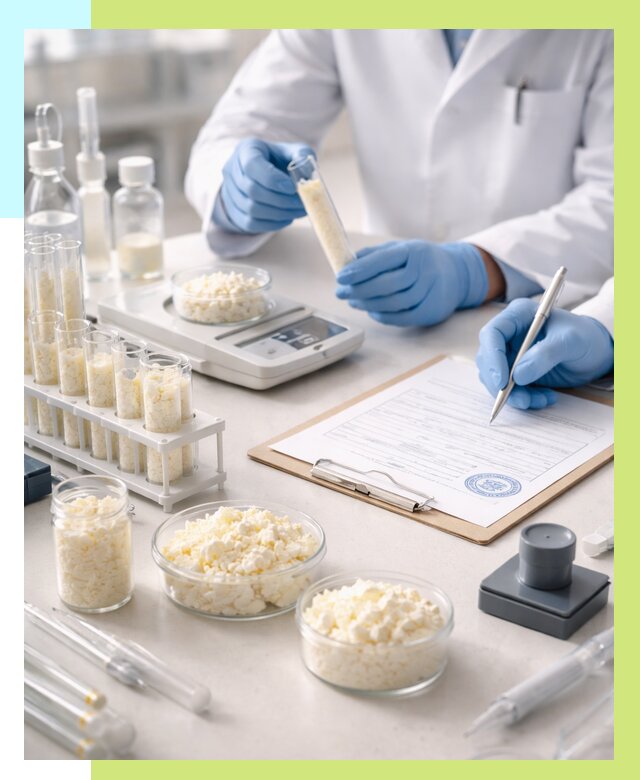 Сертификация творога в Сосновом Боре от 12190 р. под ключ | Алешин-Снб