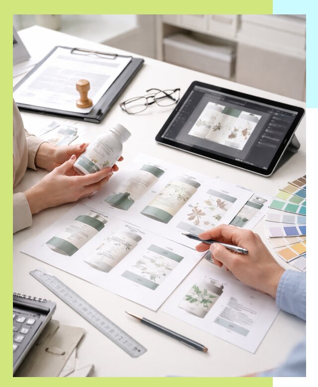 Профессиональная разработка дизайна и текста этикетки продукции в Сосновом Боре